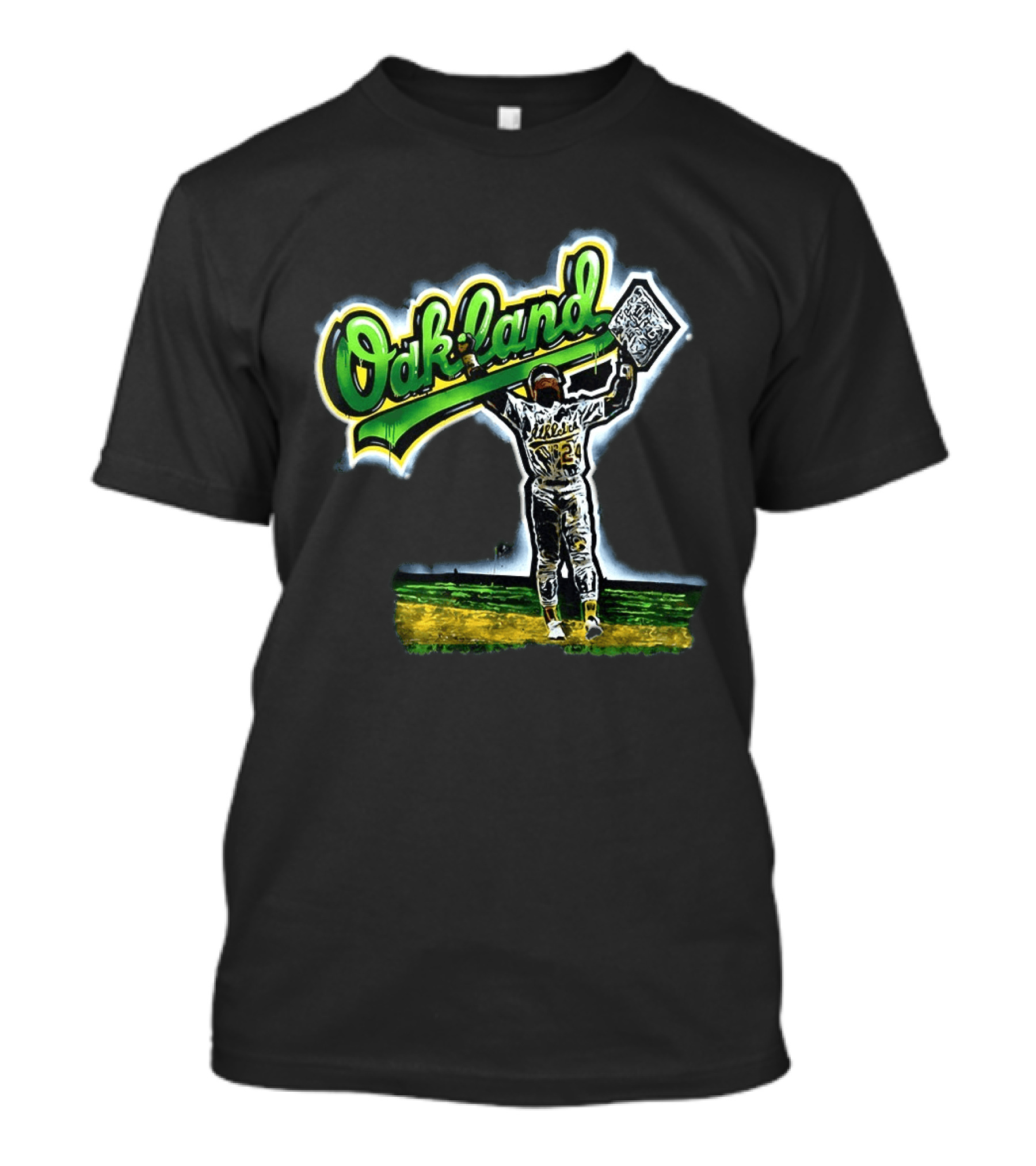 Oakland Athletics Rickey Henderson Celebration T-Shirt