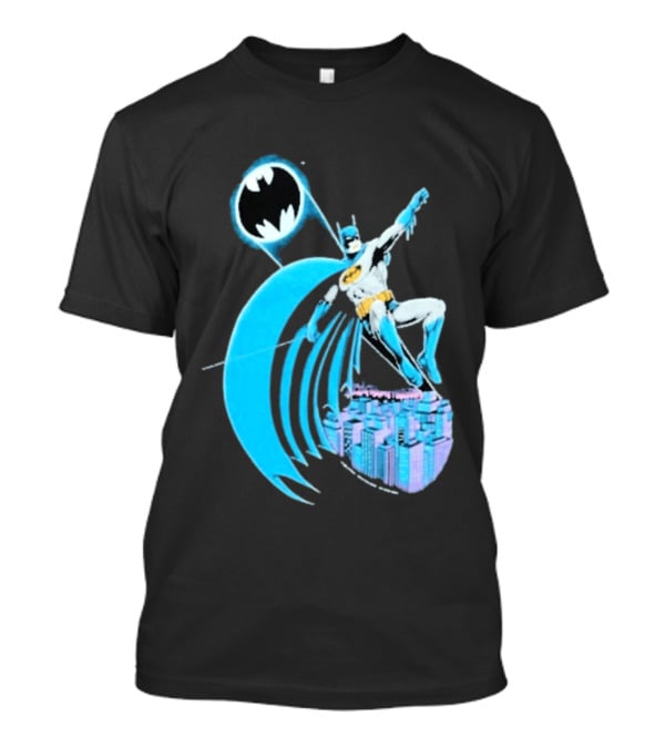 Wyco 1988 Batman DC Comics Retro Hero Gotham City Scene T-Shirt