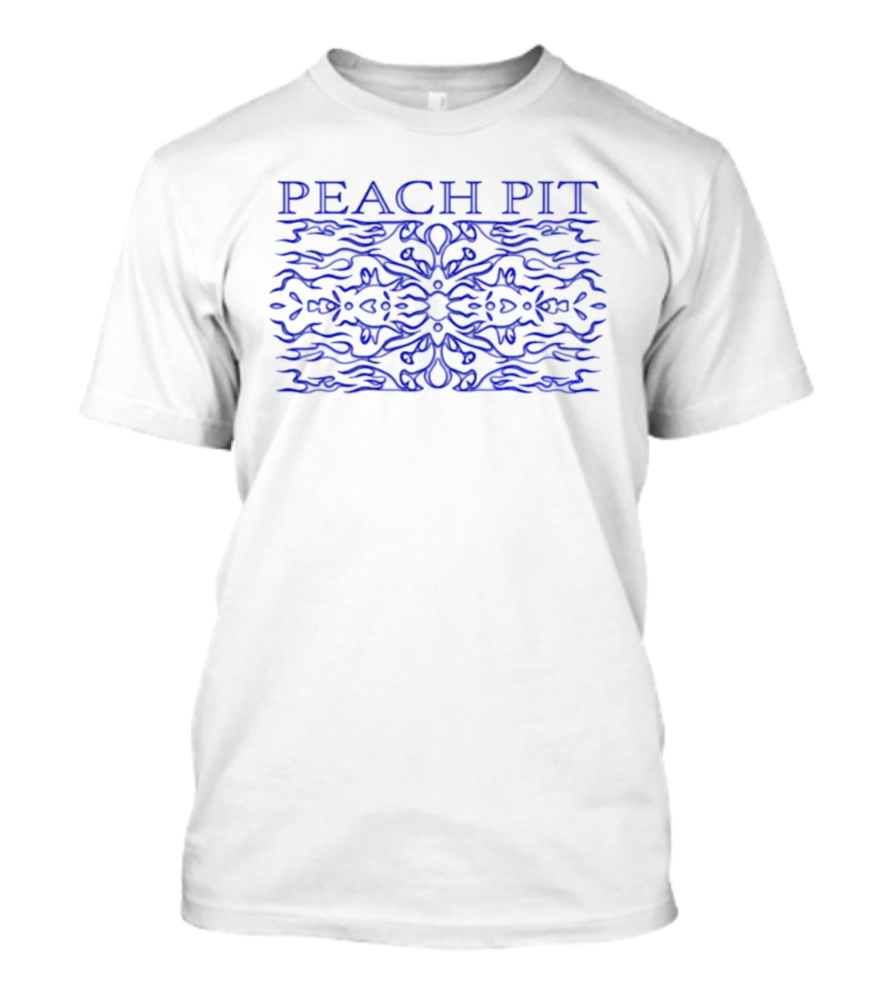 PEACH PIT Blue Mandala Waves T-Shirt