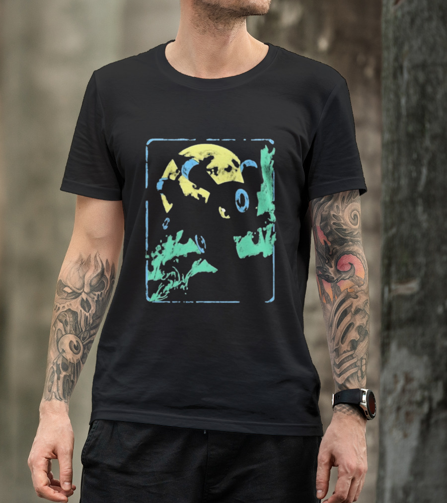 8thwndr Moonbreon Neon Lunar Creature T-Shirt