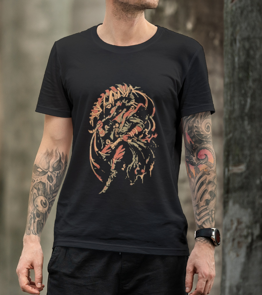 Endless Hunt Ilustrata Samurai Warrior T-Shirt