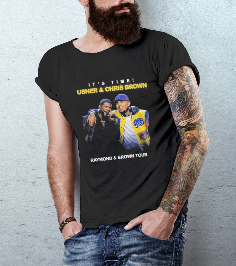 Usher & Chris Brown Raymond & Brown Tour It's Time T-Shirt