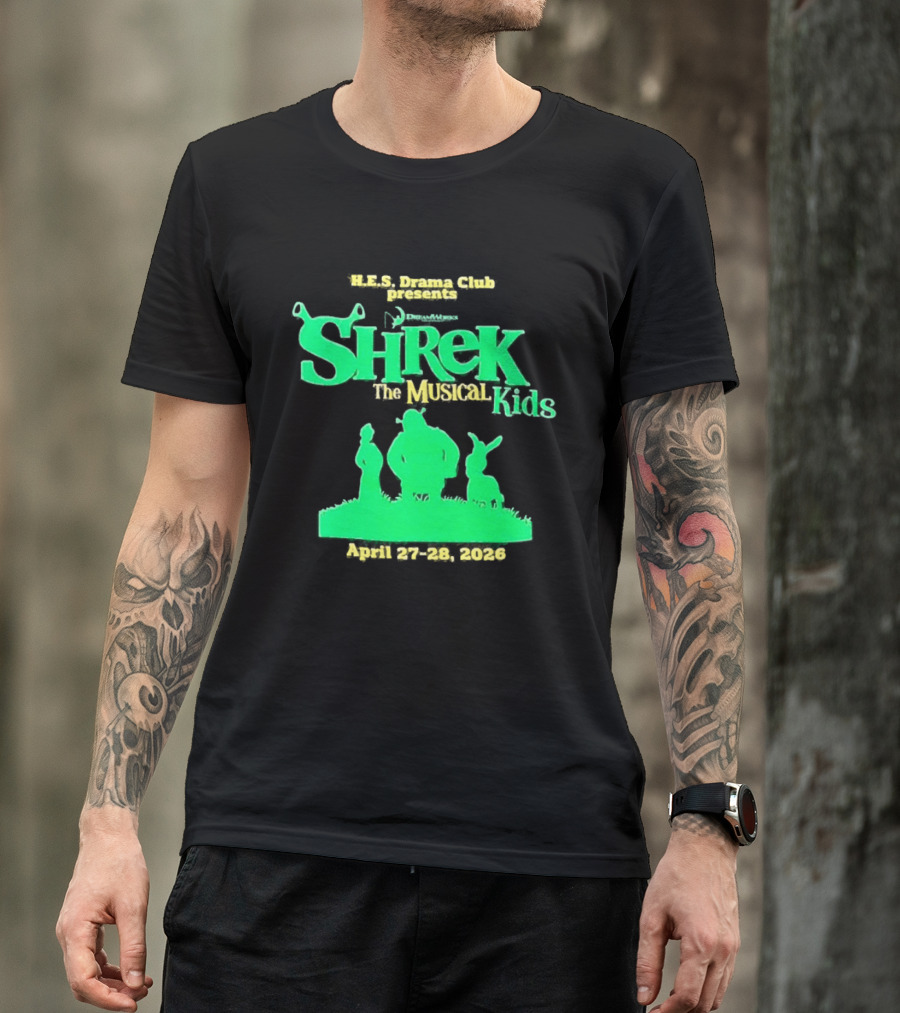 HHS Drama Club Presents Shrek The Musical Kids August 3rd 5th 2023 T-Shirt