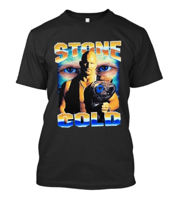 Stone Cold Steve Austin 1999 WWF Championship Belt Eyes T-Shirt