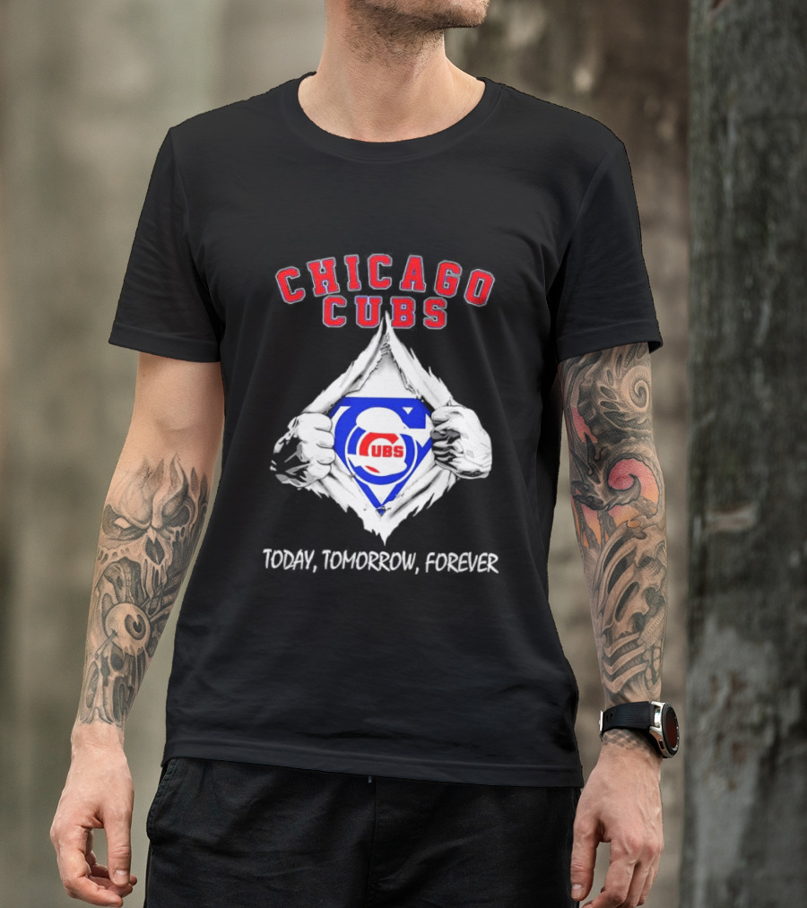 Chicago Cubs Blood Inside Me Today Tomorrow Forever T-Shirt