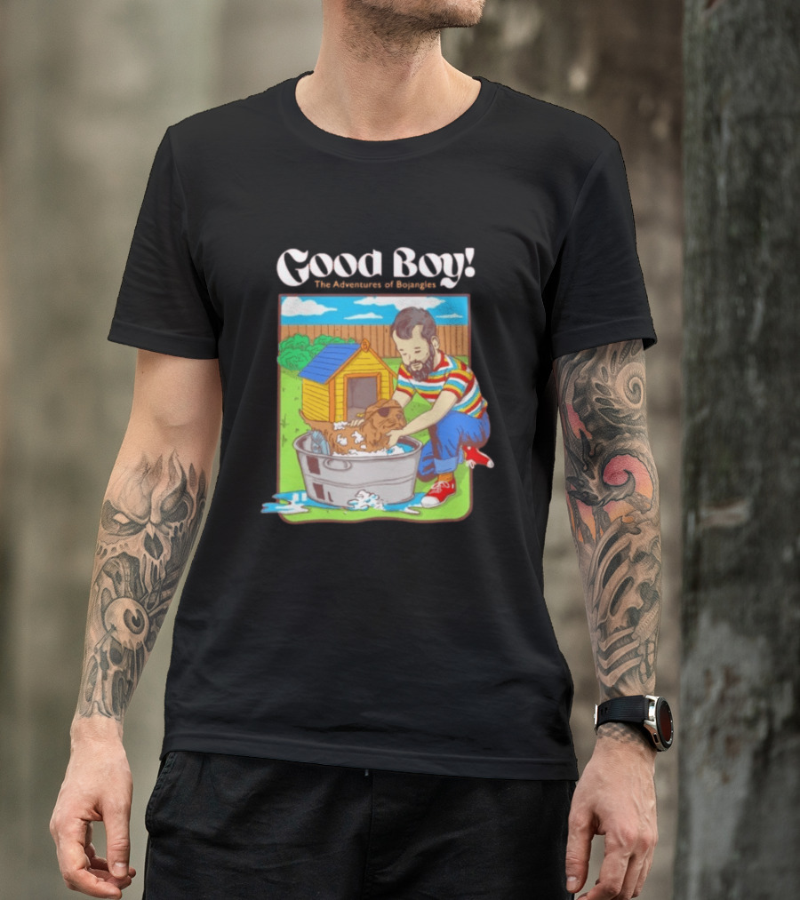 Good Boy The Adventures Of Bojangles Dog Bath Scene T-Shirt