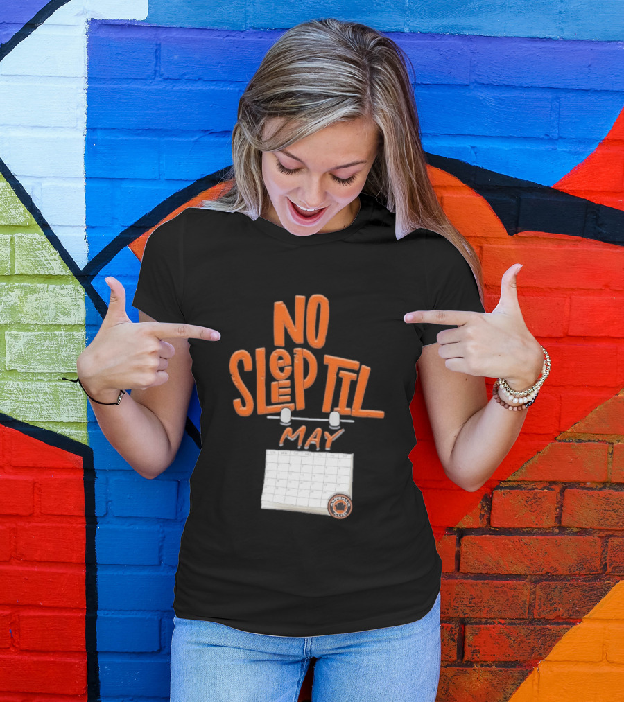 No Sleep Til May Armchair Illinois Fighting Illini Calendar T-Shirt