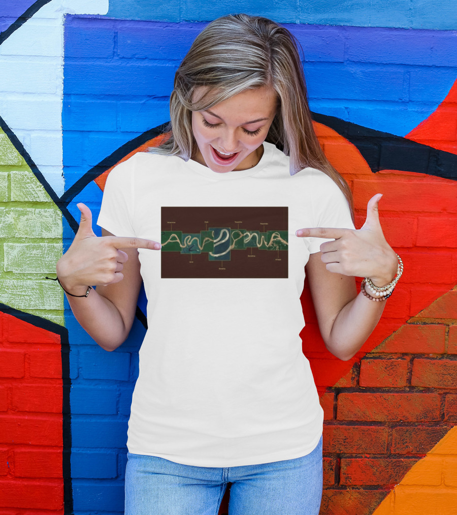 Amazonia Amazon River Map 2026 Peru Anavilhanas Mapará Teotônio Rondônia Amupá Açu Amacá T-Shirt