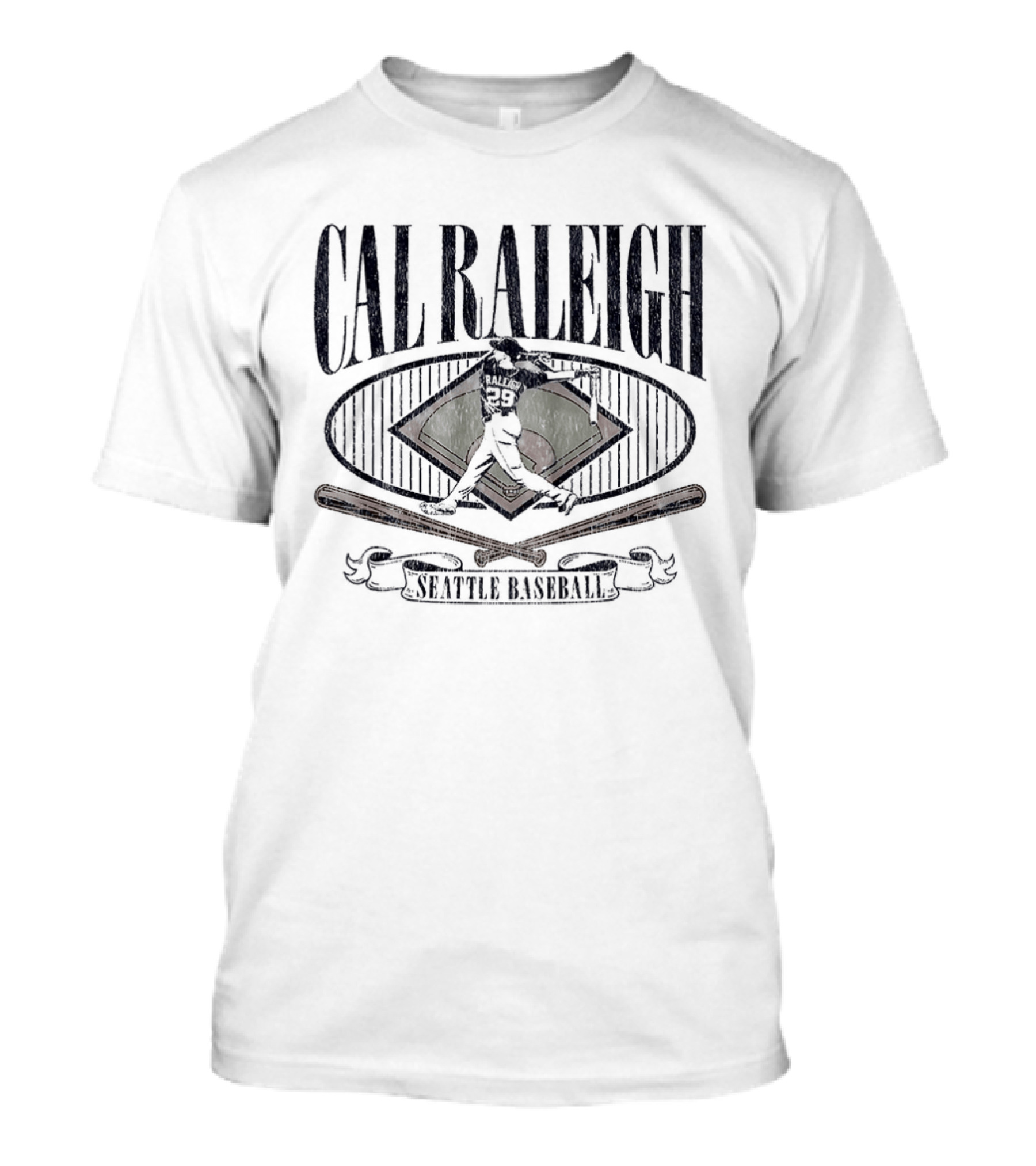 Cal Raleigh Seattle Mariners Diamond Standouts Baseball T-Shirt