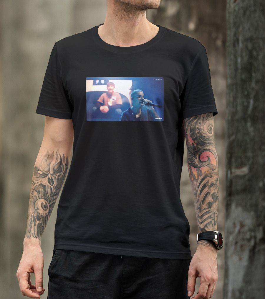 Justin Bieber Live Coachella Performance Iconic Concert Moment T-Shirt