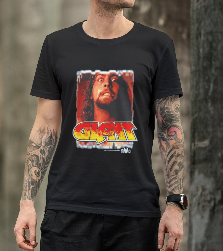 Andre Giant NWo Wrestling Iconic Giant Text And Intense T-Shirt