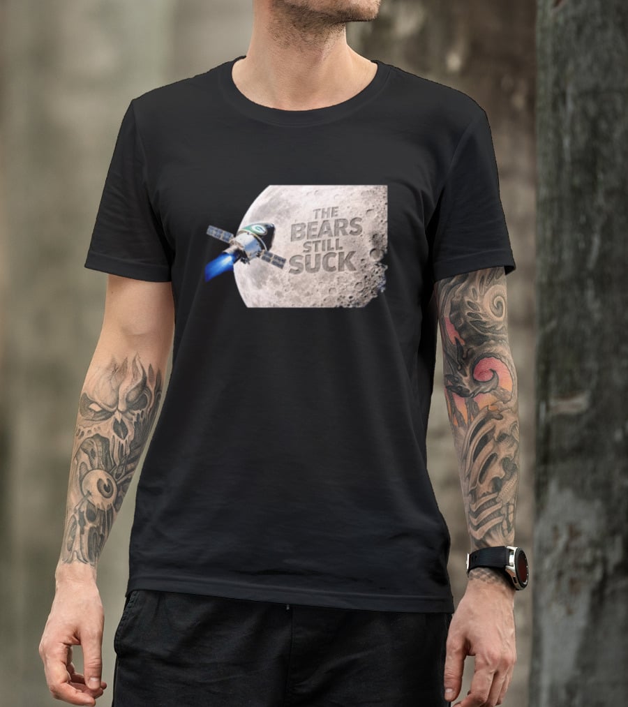 Artemis II Green Bay Packers The Bears Still Suck Moon Satellite T-Shirt