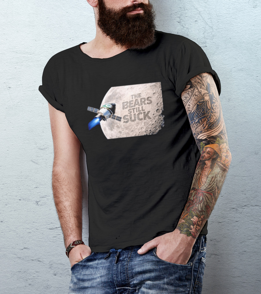Artemis II Green Bay Packers The Bears Still Suck Moon Satellite T-Shirt