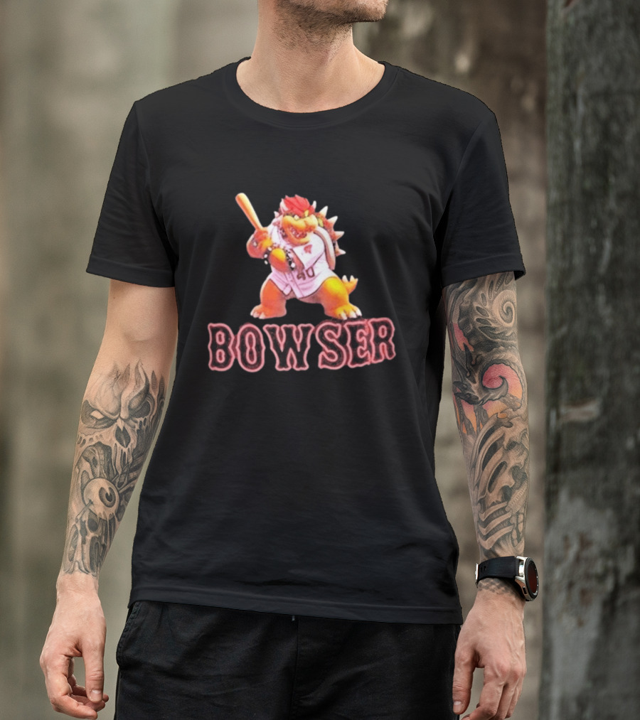 Bowser Baseball Character Caleb Durbin 40 T-Shirt
