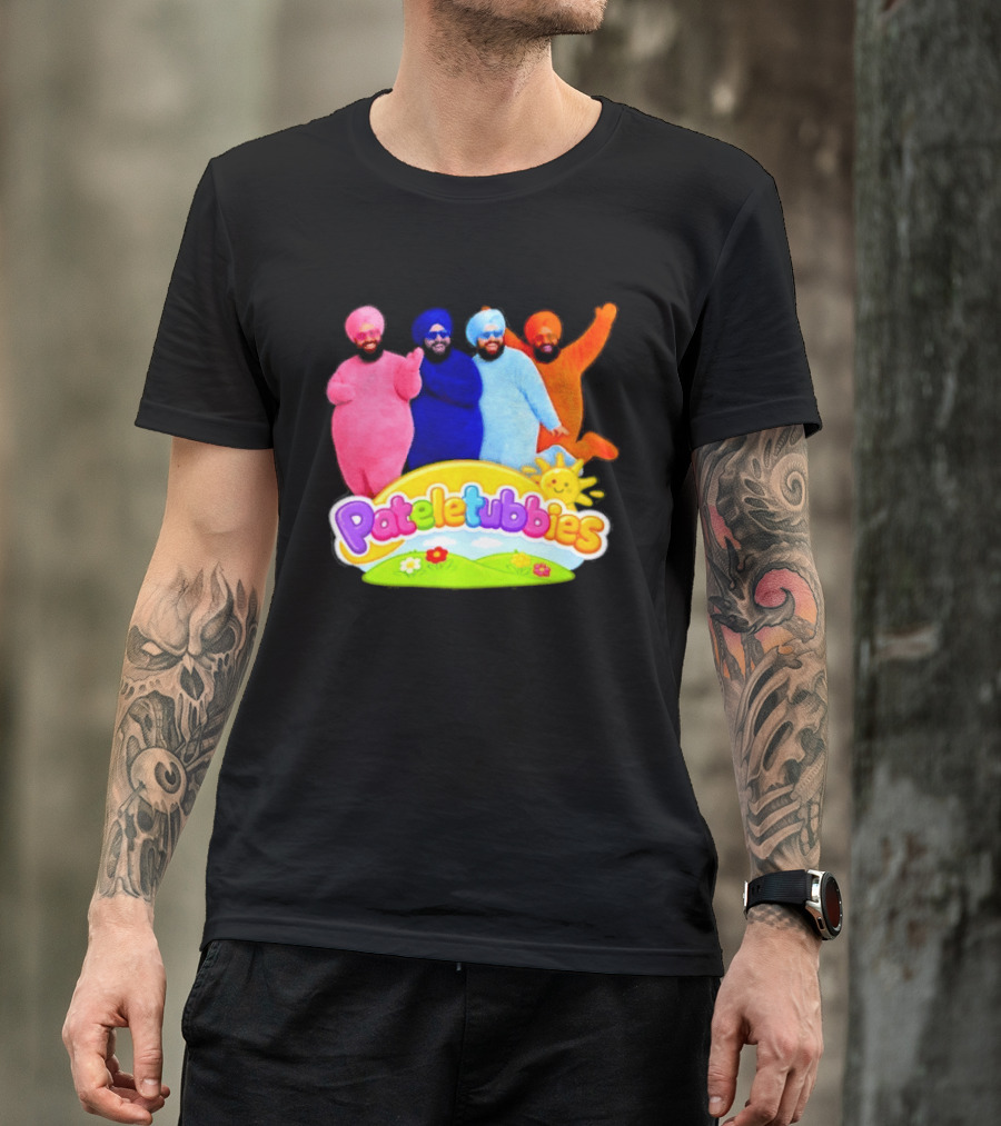 Pateletubbies Indian Characters With Colorful Outfits T-Shirt