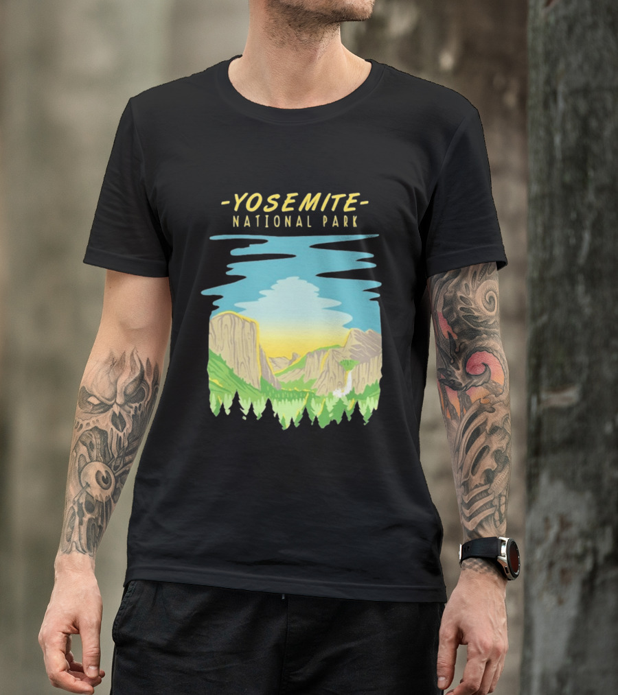 Yosemite National Park Scenic Nature Vista T-Shirt