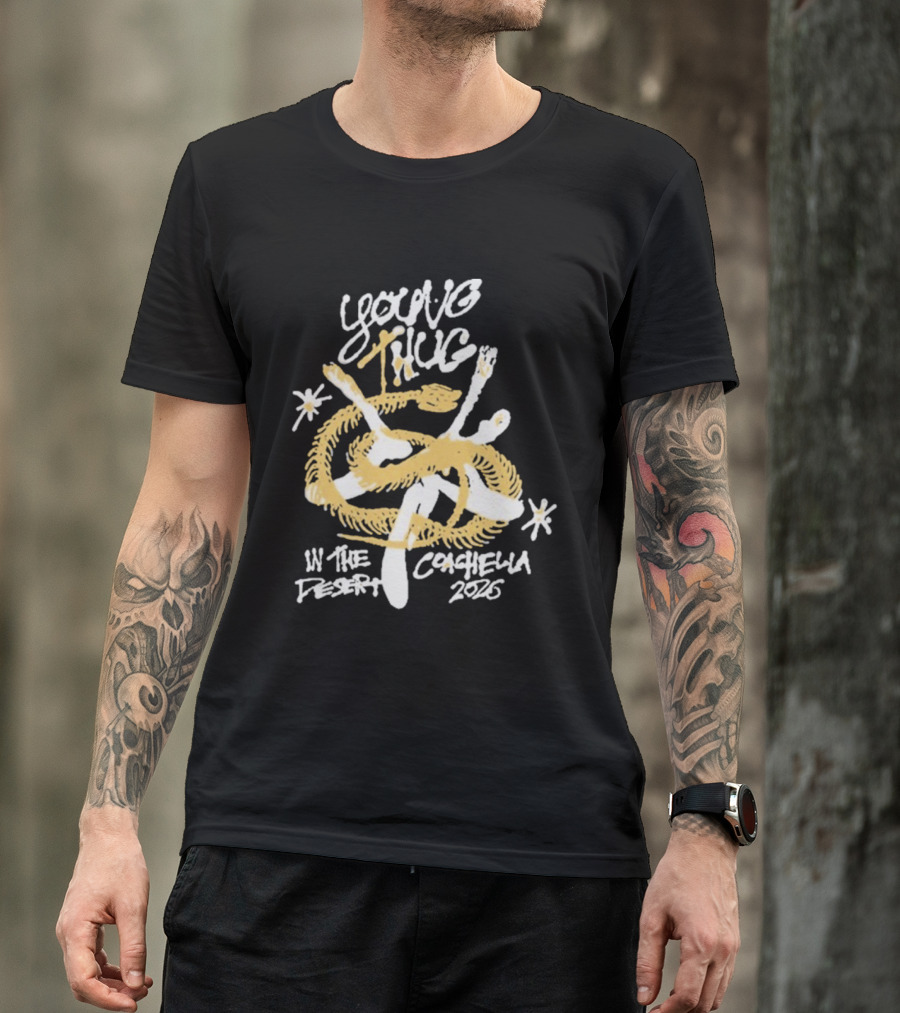 Young Thug Coachella 2026 Desert Performance Snake T-Shirt