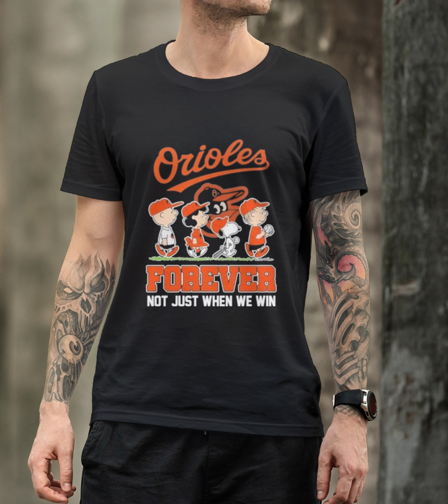 Orioles Peanuts Abbey Road Forever Not Just When We Win 2026 T-Shirt