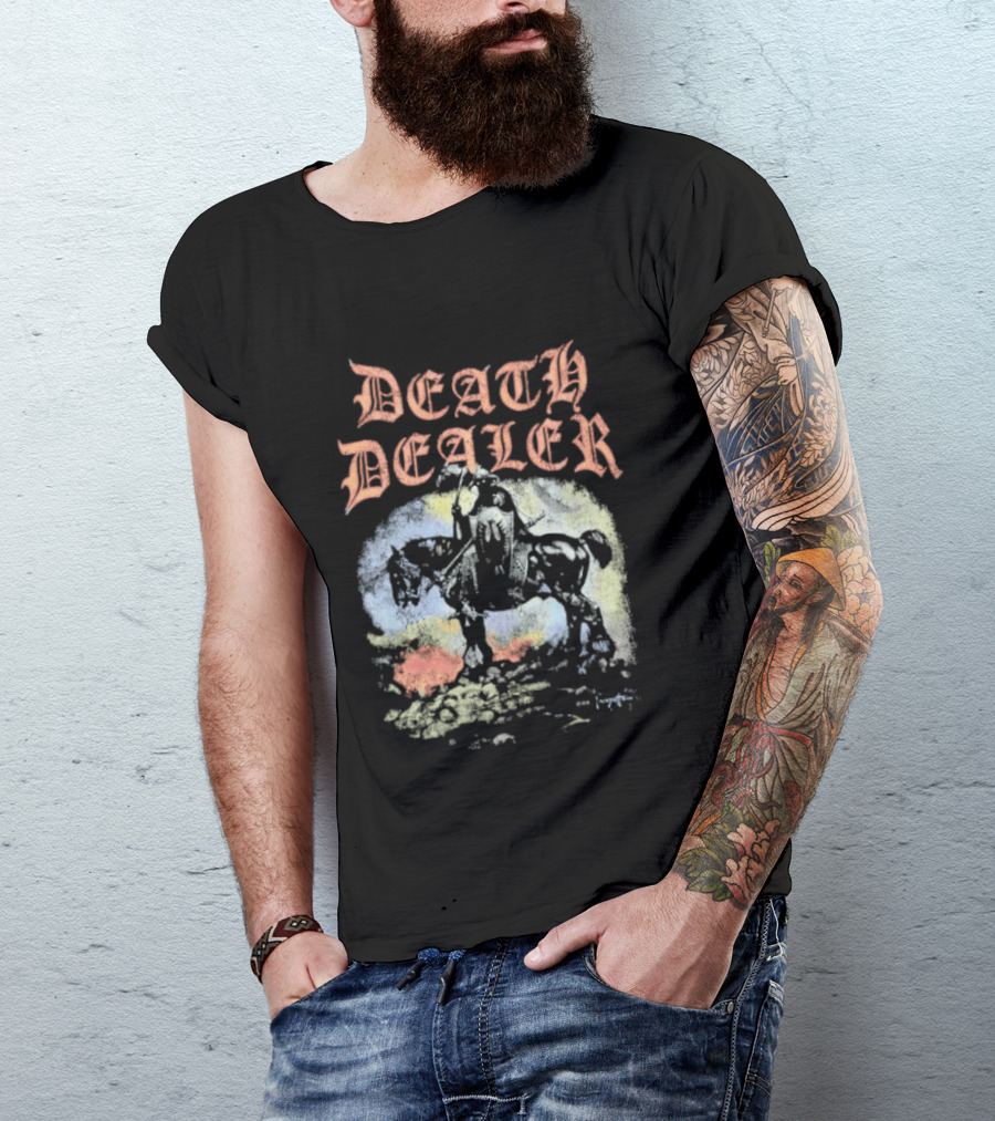 Frazetta Death Dealer Warrior Horseman T-Shirt