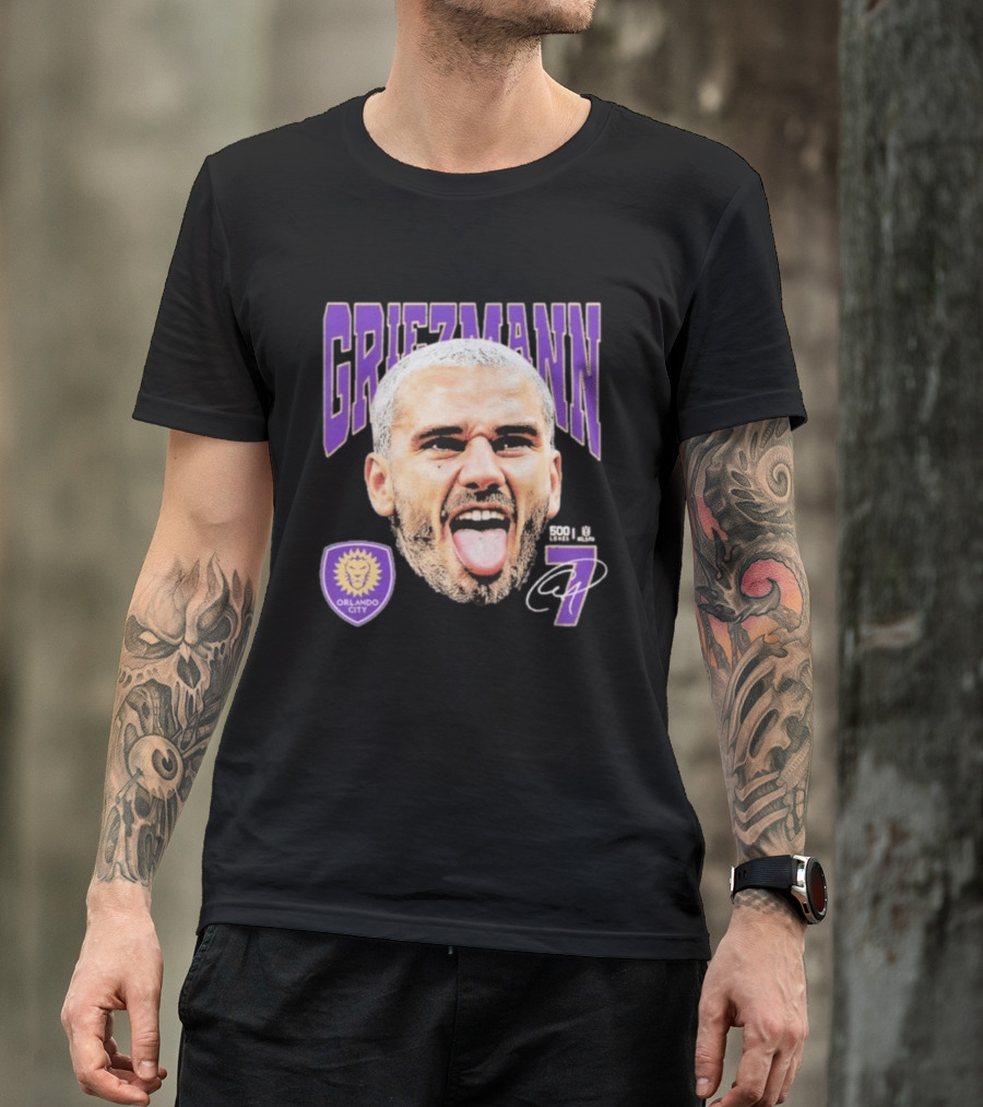 Griezmann Orlando City 7 Soccer Legend Celebration 500 T-Shirt