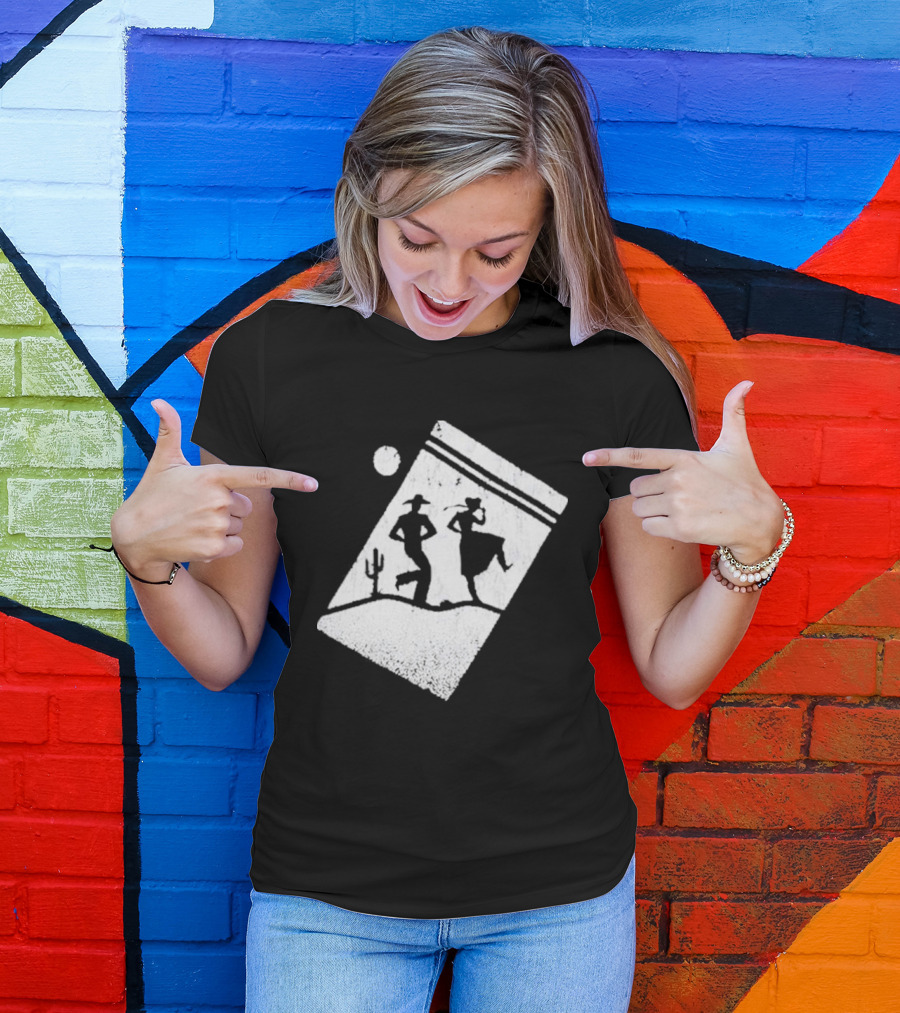 Paul Cauthen Cocaine Country Dancing Silhouette Cowboys Western T-Shirt