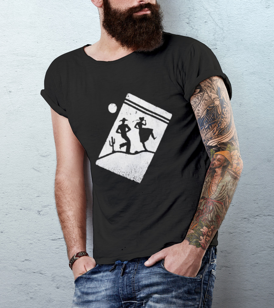 Paul Cauthen Cocaine Country Dancing Silhouette Cowboys Western T-Shirt