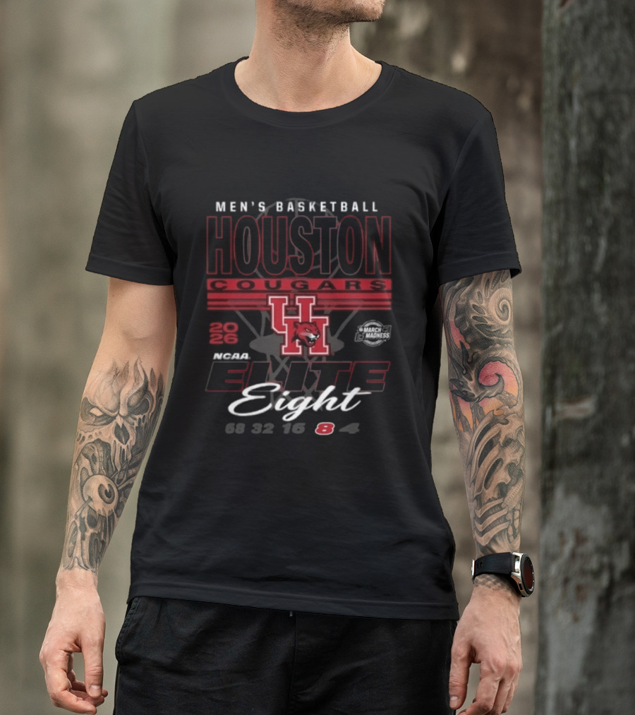 Houston Cougars 2026 Men's Basketball NCAA Elite Eight Bound T-Shirt