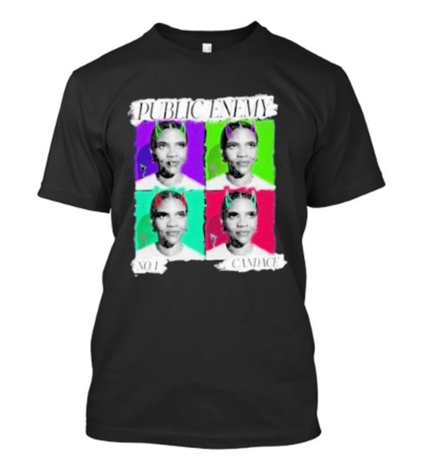 Candace Owens Public Enemy No 1 Pop Art Style Quad T-Shirt