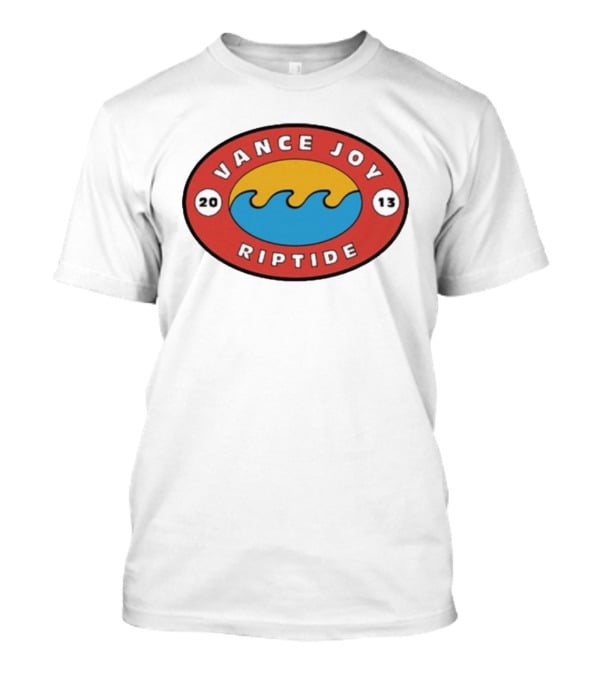 Vance Joy Riptide 2013 Ocean Wave Oval T-Shirt