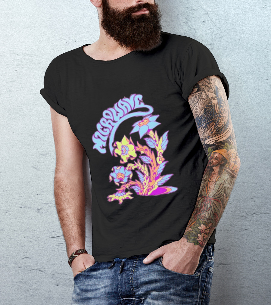 Microwave Psychedelic Floral T-Shirt