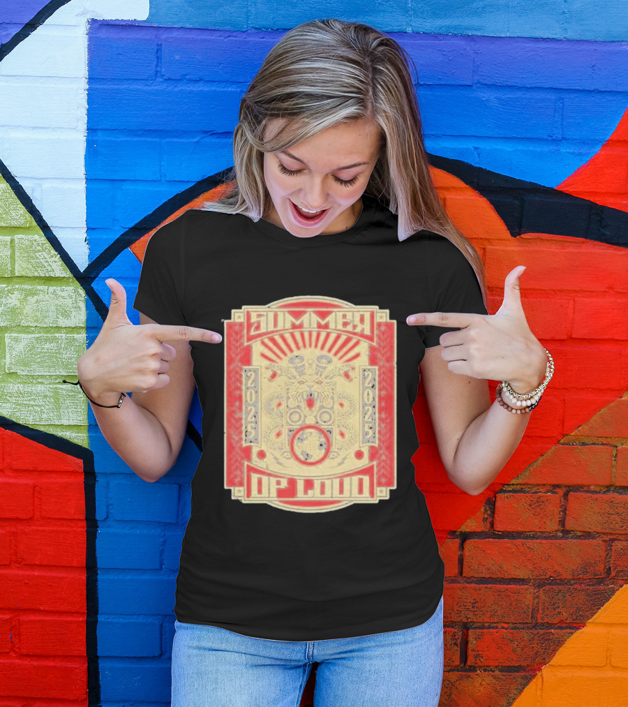 Summer 2025 Loud Festival Vibrant Red Dragon Speaker T-Shirt