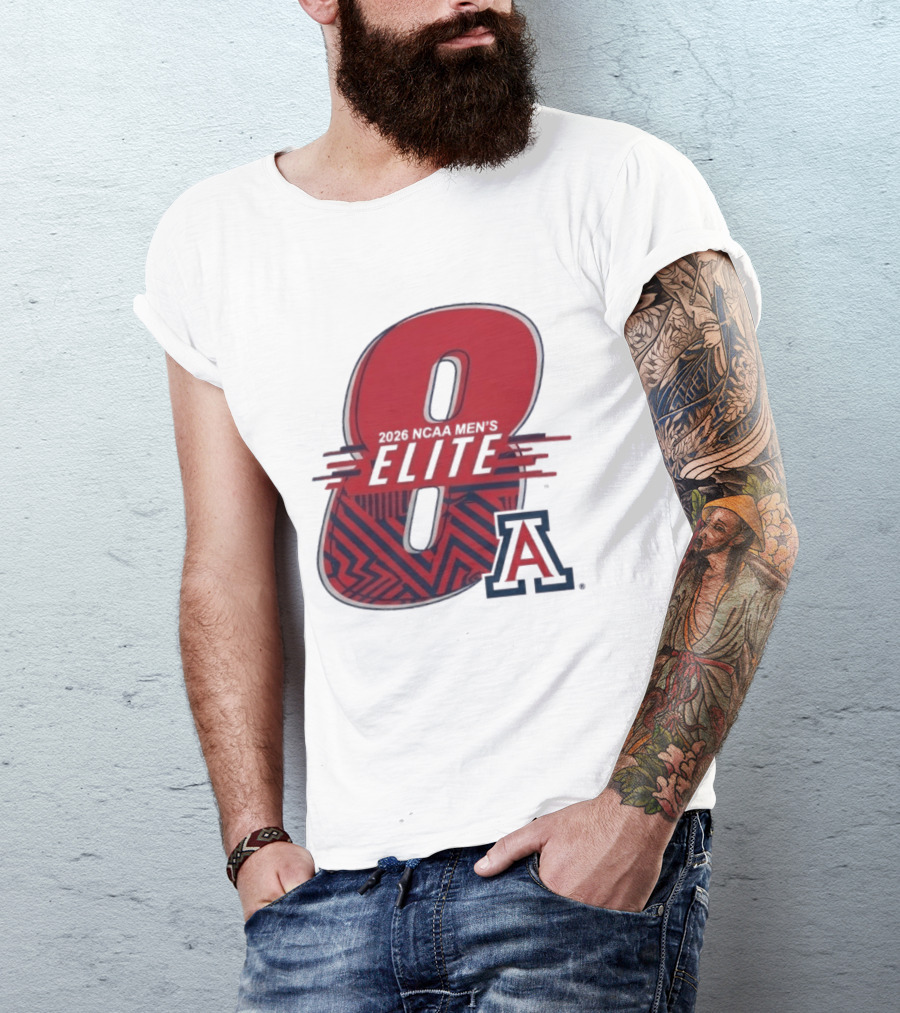 2026 NCAA Men's Elite 8 Arizona Wildcats Basketball T-Shirt