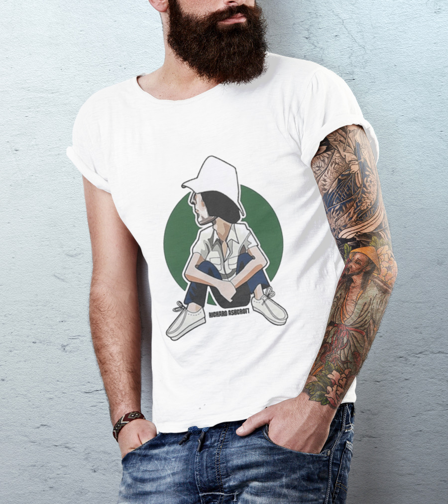 Richard Ashcroft 2026 Tour Illustration Seated Figure T-Shirt