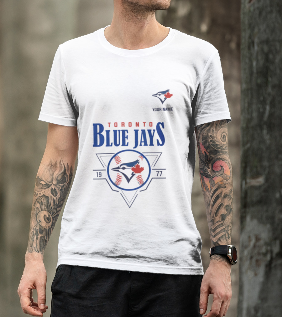 Toronto Blue Jays Your Name 1977 Retro Baseball T-Shirt