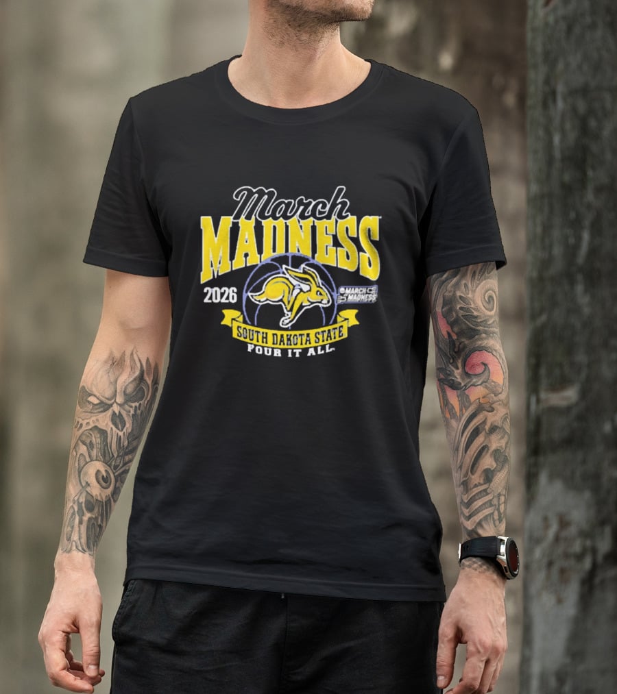 South Dakota State 2026 Jackrabbits March Madness Four It All T-Shirt