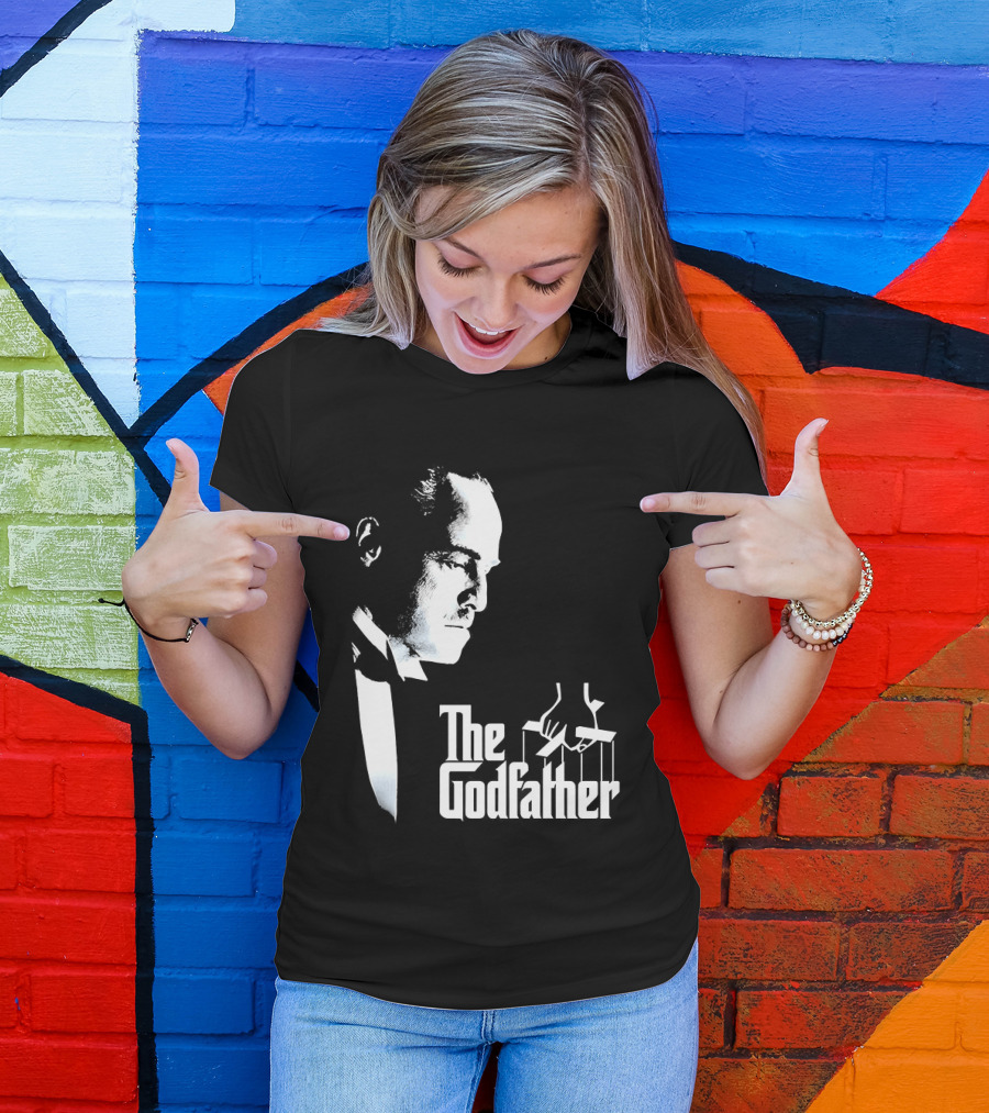 The Godfather Vito Corleone Iconic Movie Character Font T-Shirt