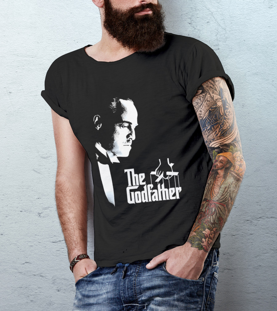The Godfather Vito Corleone Iconic Movie Character Font T-Shirt