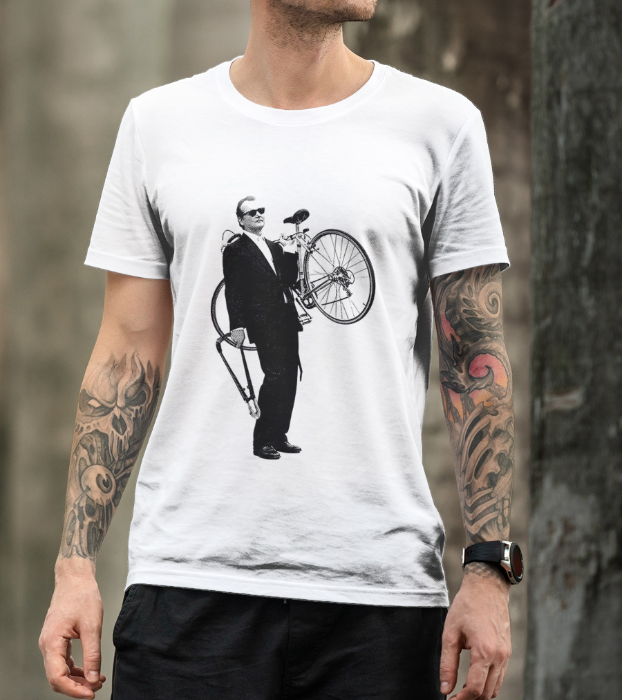 Bill Murray Rushmore Wes Anderson Tribute Cyclist T-Shirt