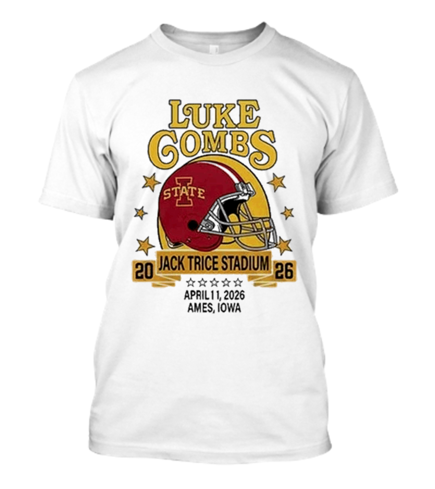 Luke Combs Iowa State Cyclones Jack Trice Stadium April 1 2026 Ames Iowa T-Shirt