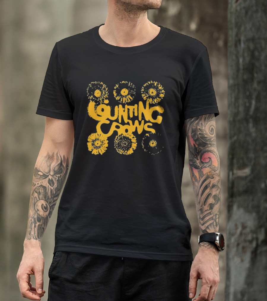 Counting Crows 90's Flower Power Aesthetic T-Shirt