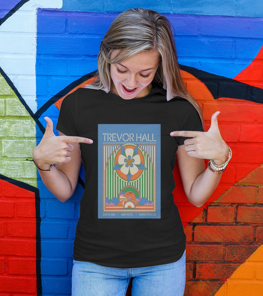 Trevor Hall June 10 2026 Surf Hotel Buena Vista CO Vibrant Floral T-Shirt