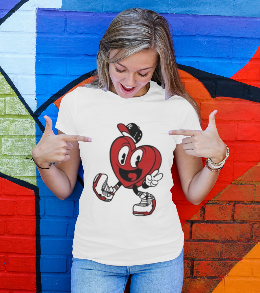 Hulvey Love Like That Heart Character Cartoon T-Shirt
