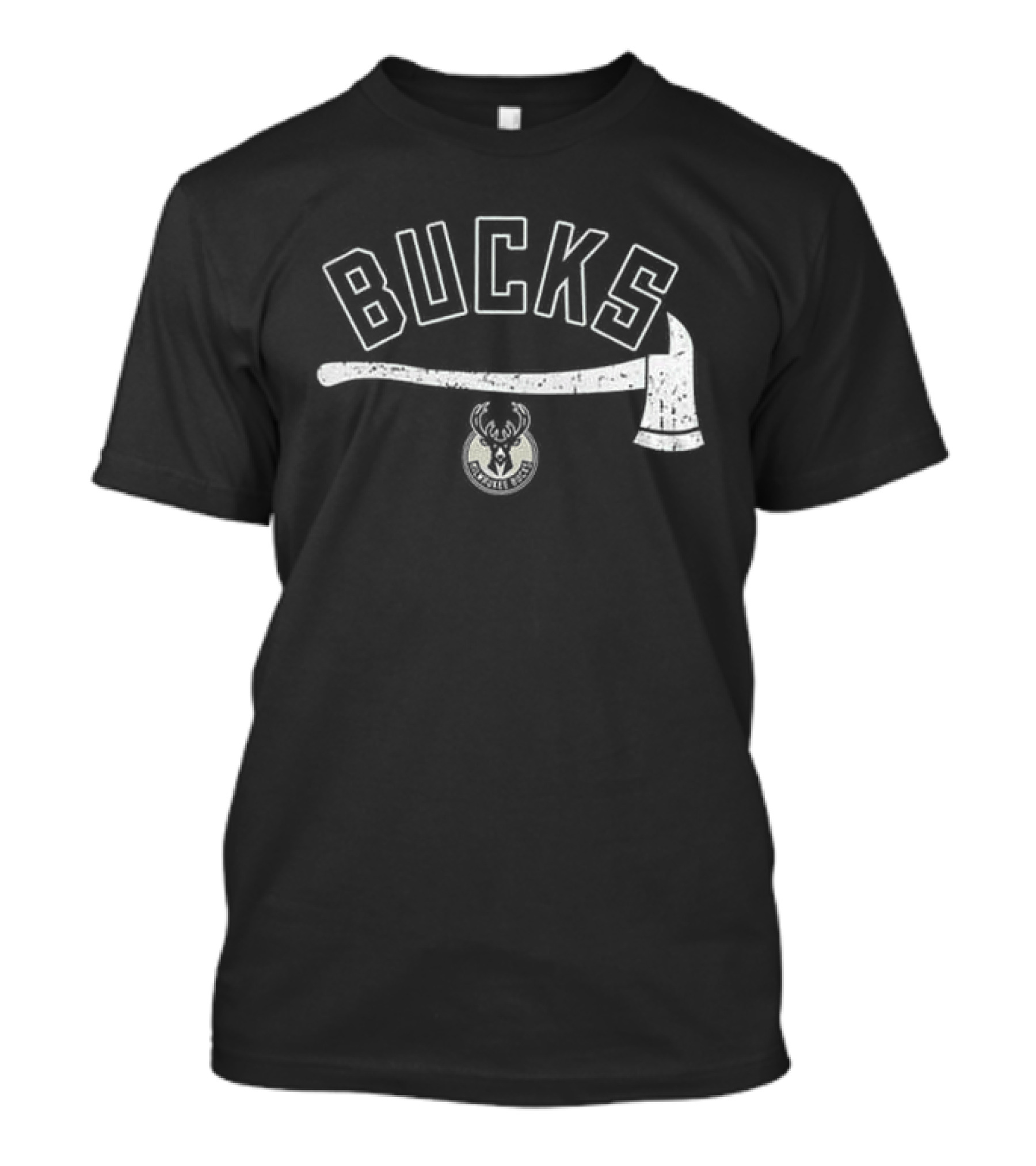 Bucks Firefighter Axe Milwaukee Team T-Shirt
