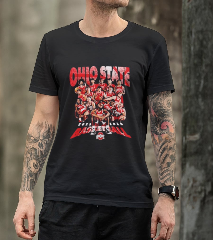 Ohio State Buckeyes Basketball 2025 2026 Team Members T-Shirt