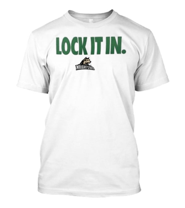 Nike Lock It In Wright State Raiders Wolf NCAA March Madness 2026 T-Shirt