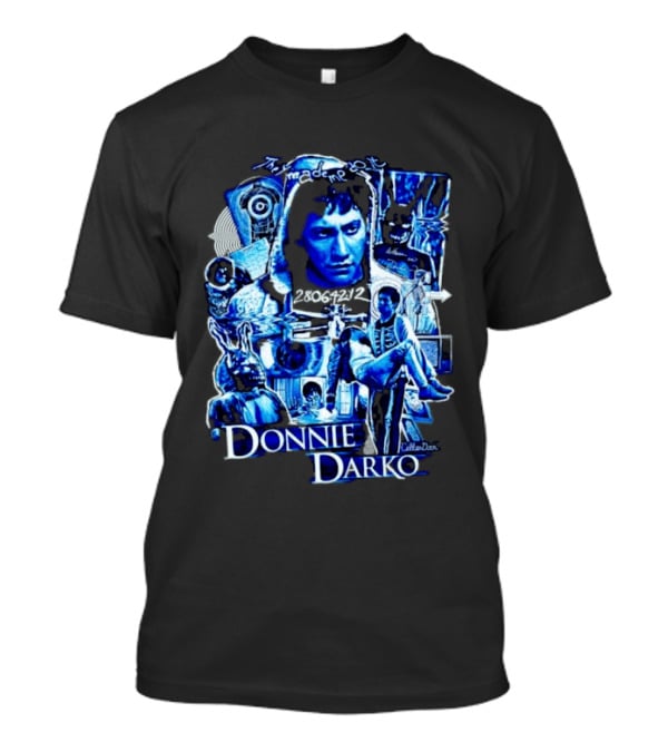 Donnie Darko Blue Collage With Art By Collin Doran T-Shirt