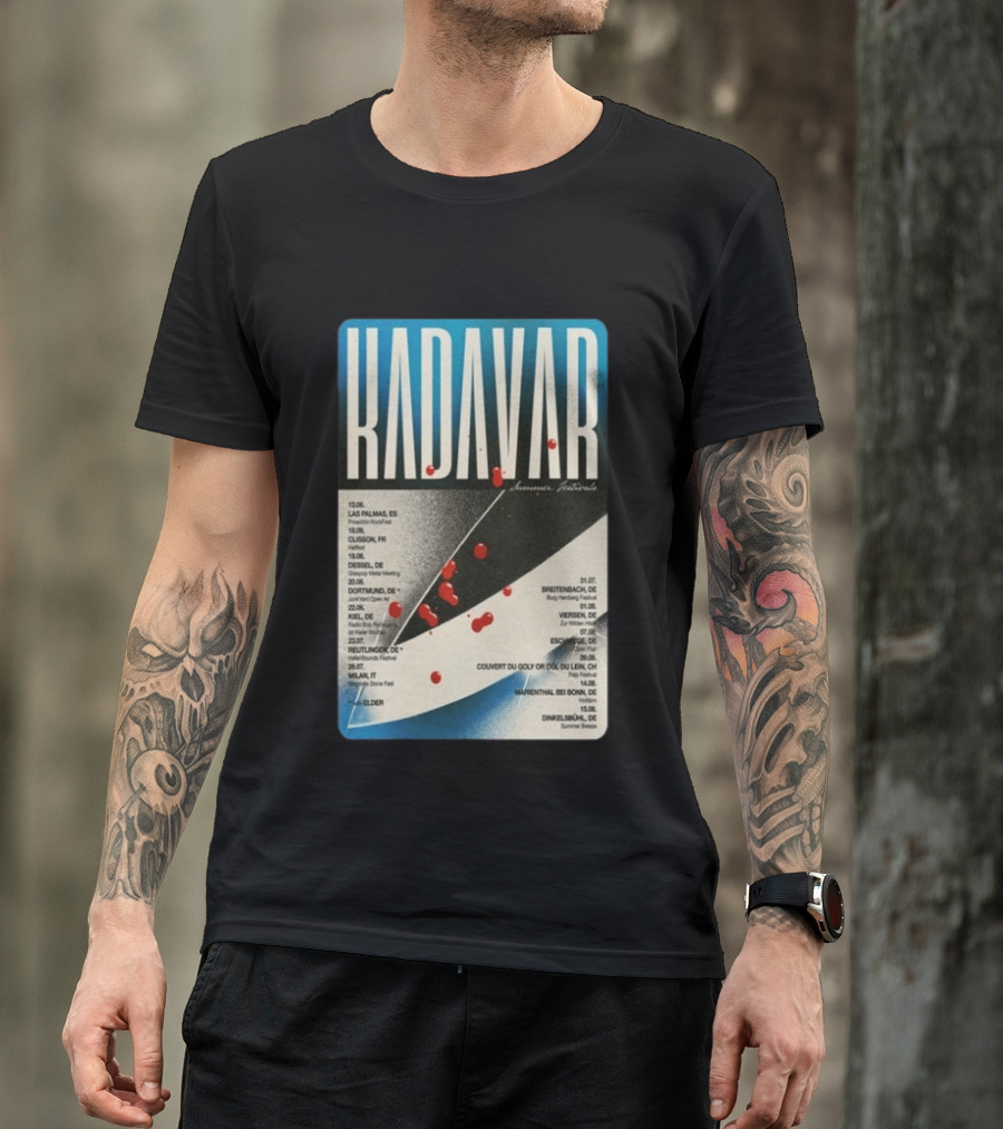 Kadavar Summer Festivals 2026 Las Palmas Clisson Colmar Dortmund Breitenbach Vevey Dunkelsbühl T-Shirt