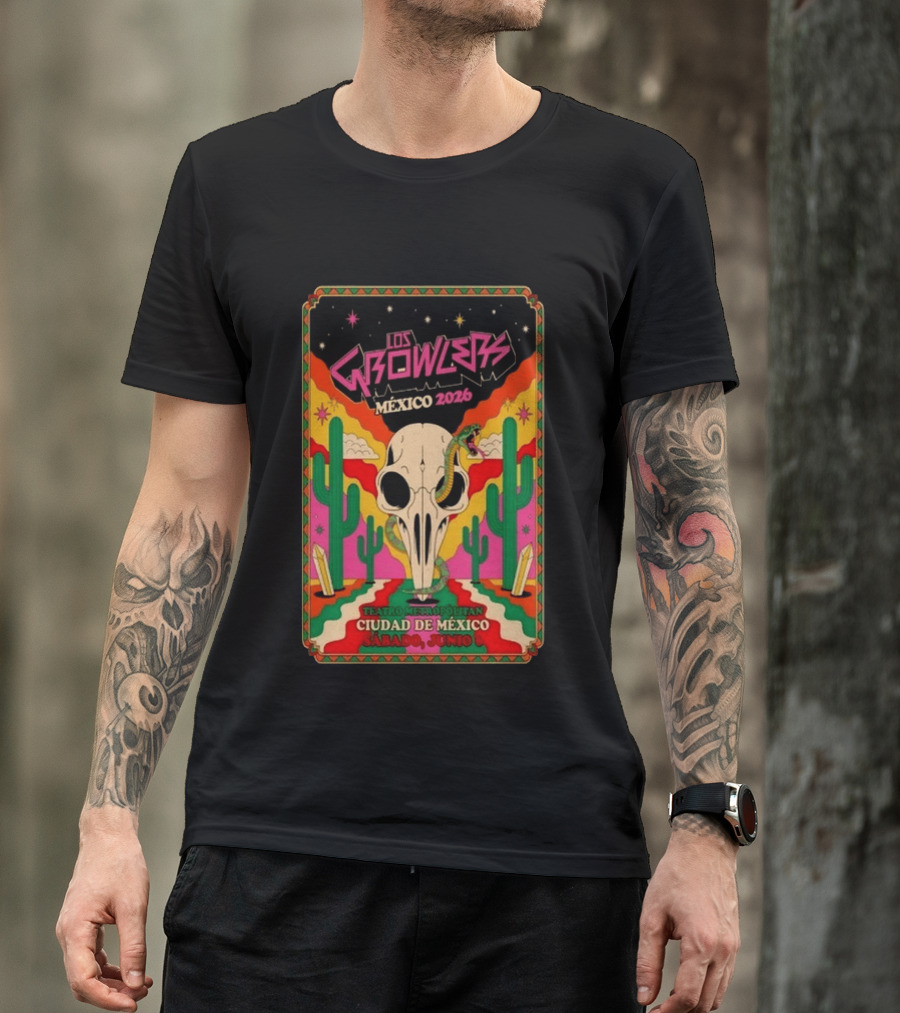 Los Growlers México 2026 Teatro Metropólitan Ciudad De México Sábado Junio T-Shirt