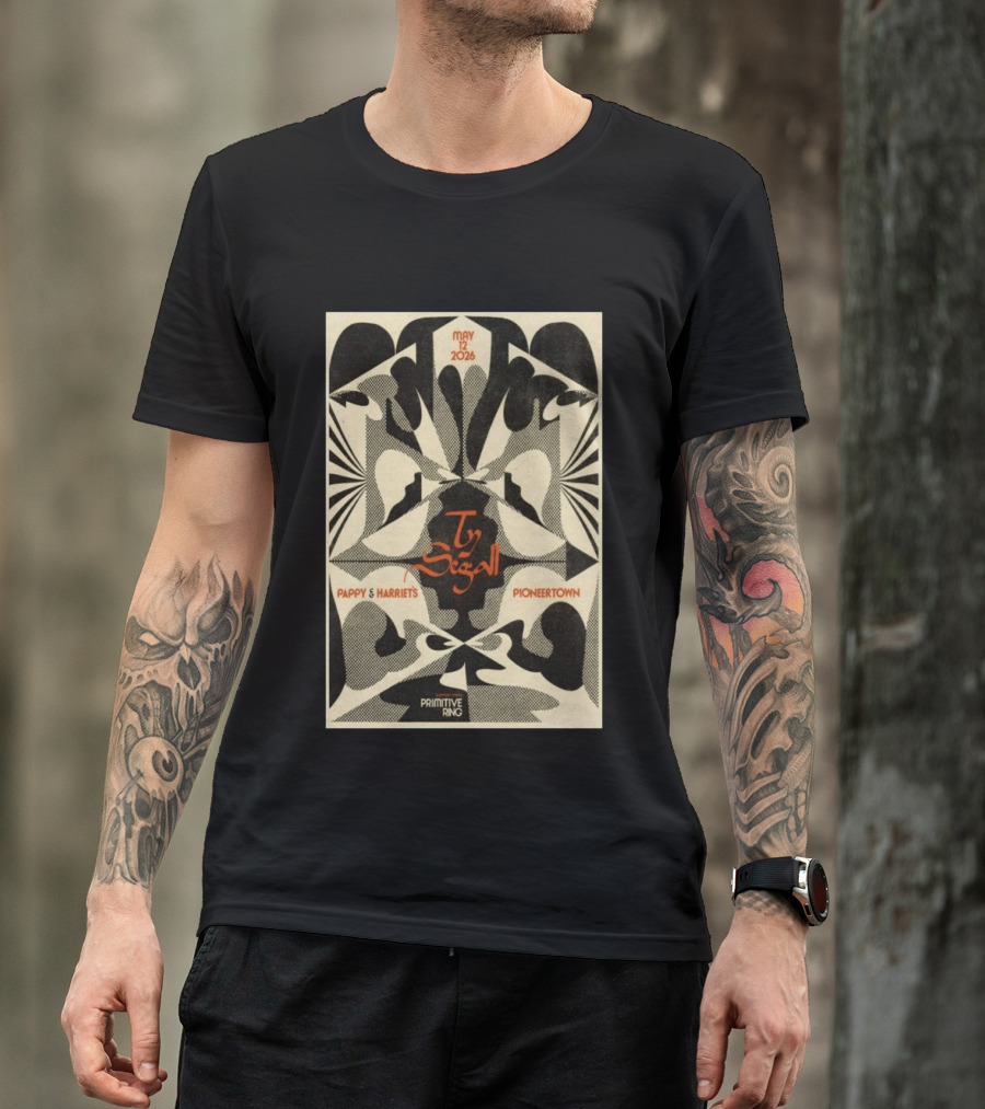 Ty Segall May 12 2026 Pappy & Harriet's Pioneertown Primitive Ring T-Shirt