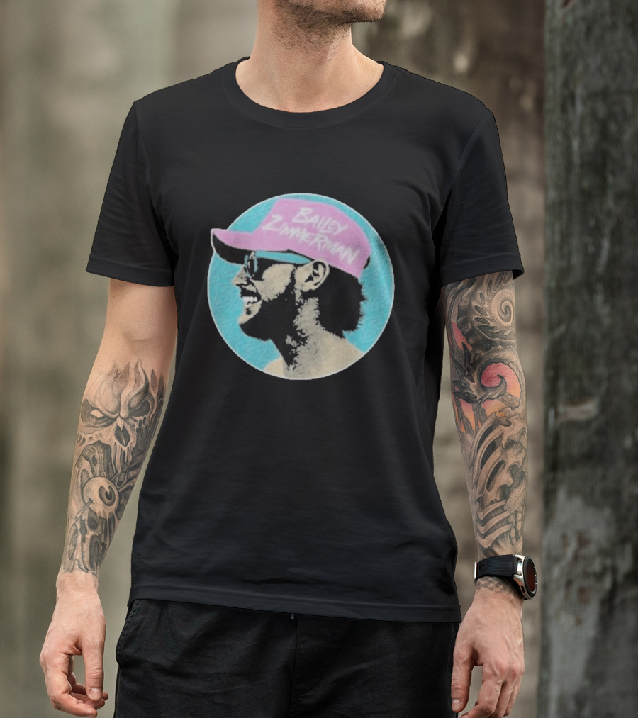 Bailey Zimmerman Circular Pink Hat Profile T-Shirt